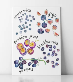 A3 Giclee Print - Violet Foodie