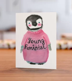 A6 Greeting Card - Young Feminist (C0123)