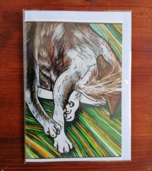 A6 Greeting Card - Sarah's Cat