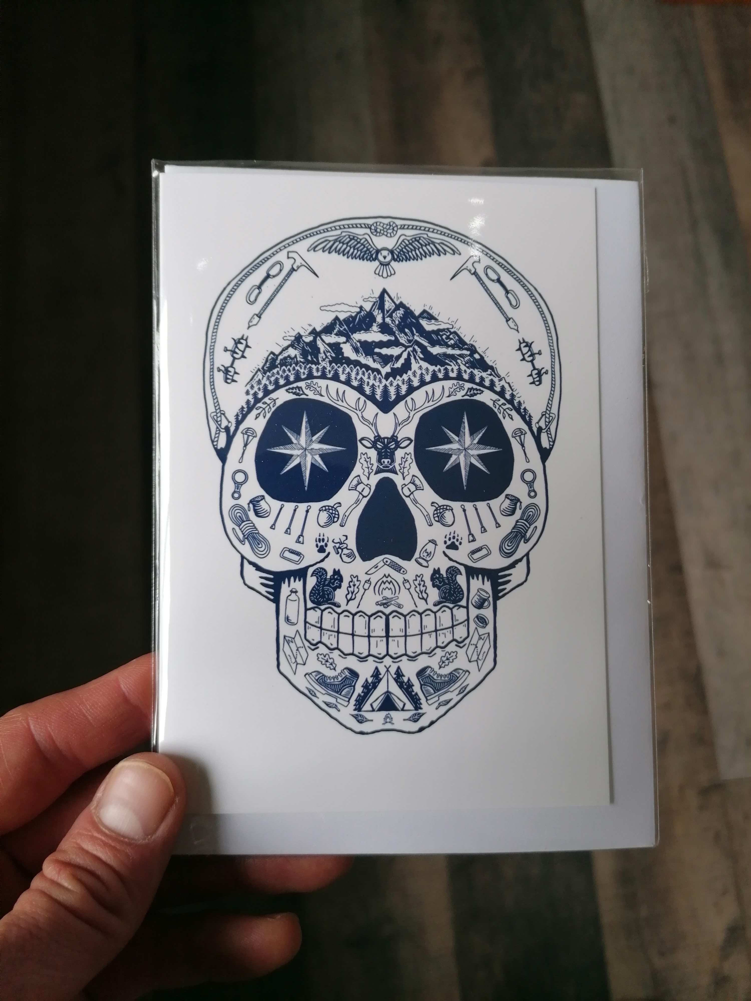 A6 Greeting Card - "Old Man Of The Mountains"