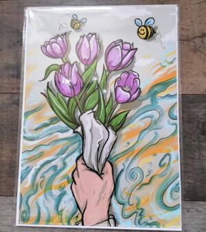 A3 Digital Print - Flower Bee