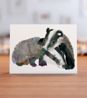 A6 Greeting Card - Badger Cubs (C0133)
