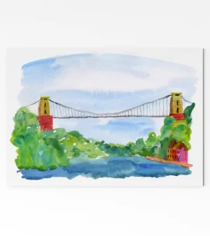 A6 Greeting Card - Bristol Suspension Bridge (C0134)