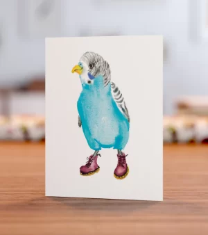 A6 Greeting Card -  Dr Budgie