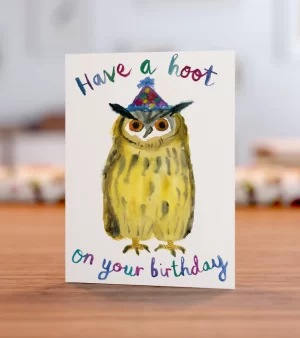 A6 Greeting Card - "Have A Hoot on Your Birthday" Owl (C0039)