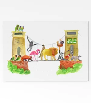 A6 Greeting Card - To The Zoo (C0220)