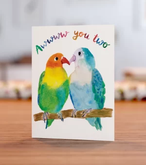 A6 Greeting Card - Awww You Two (Love Birds) C0021