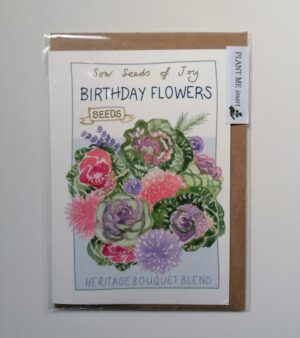 A6 Greeting Card With - Cabbage Rose Design(W33)