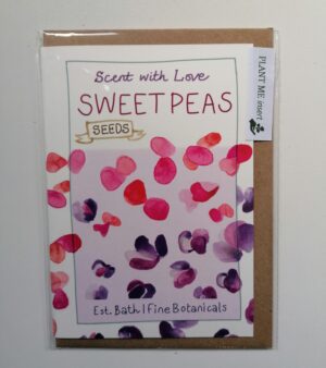 A6 Greeting Card With - Sweet Pea Design(W32)