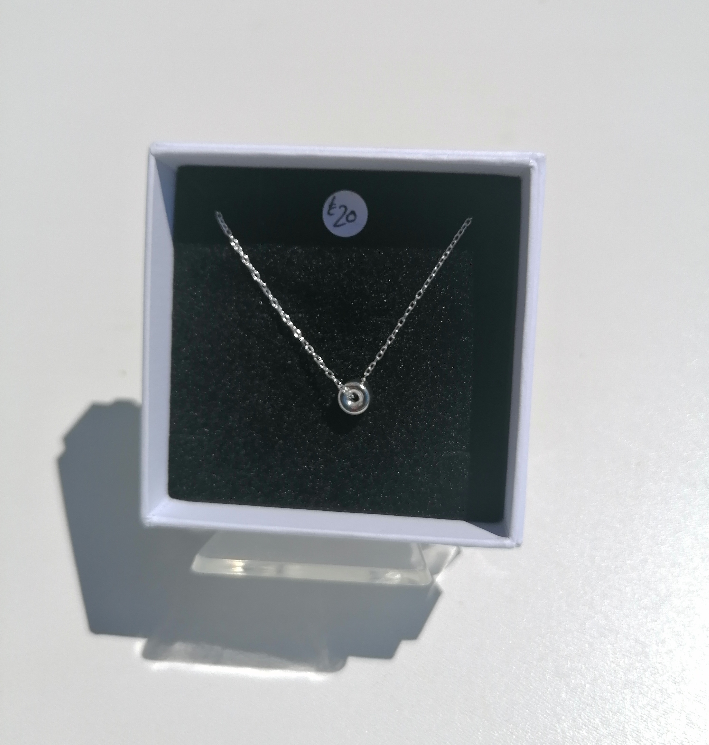 Sterling Silver Necklace - Rondelle Bead (6mm) WN-SN-06