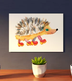 A5 Giclee Print - Hedgehog in Clogs