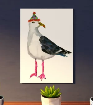 A4 Giclee Print - Party Seagull