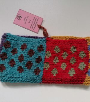 Hand Knitted 65% Wool And 35% Alpaca Head Band/Ear Warmer (Purple, Red, Yellow and Blue Colours)