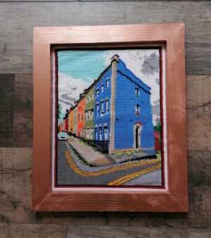 38cm x 46cm Framed Tapestry - "Kingsdown Parade"