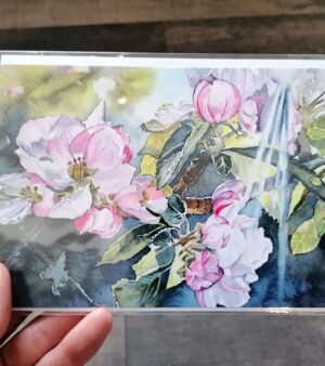 125.8mm x 175.0mm Greeting Card - Apple Blossom Sunshine