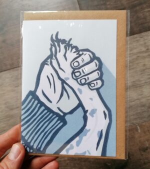 A6 Greeting Card - "Clasp"(C-CC05)