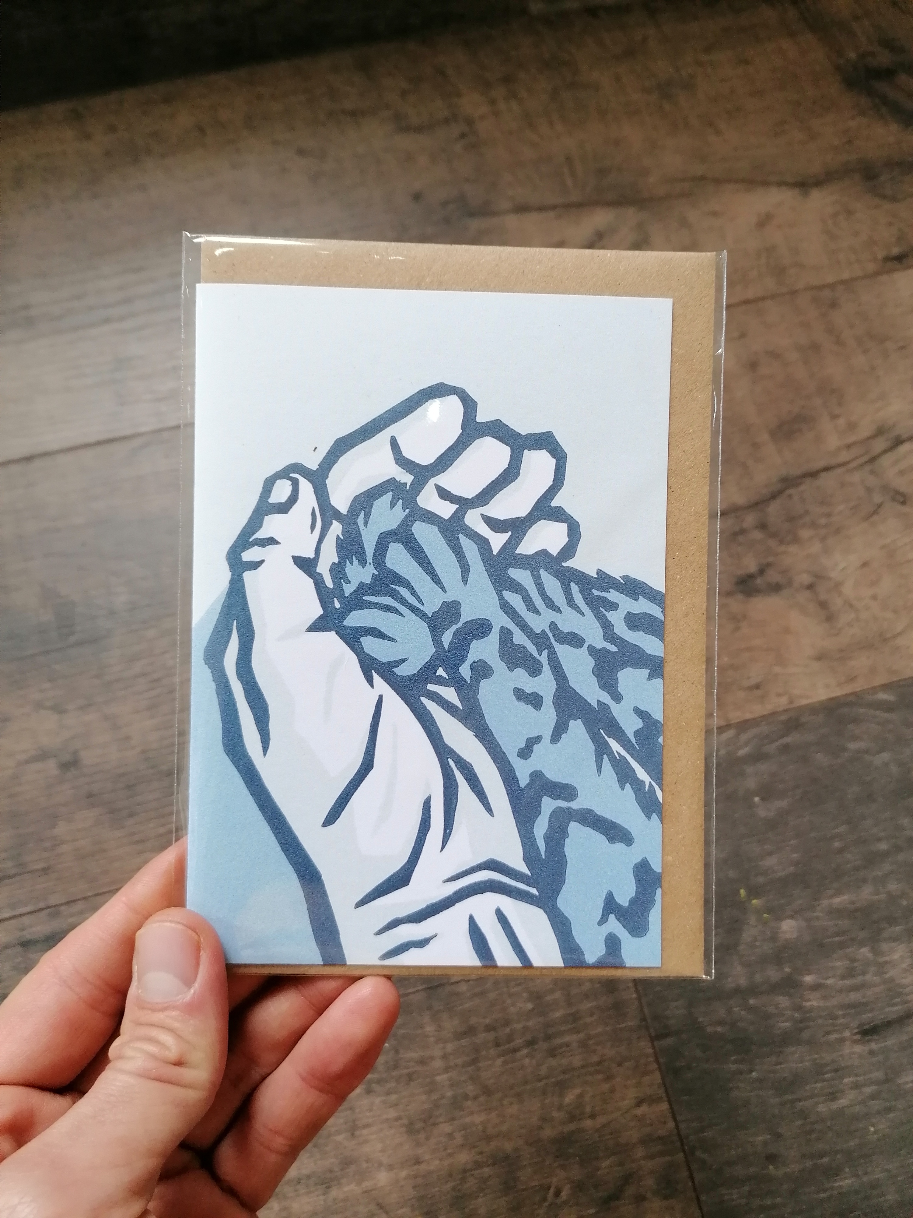 A6 Greeting Card - "Held"(C-CC01)