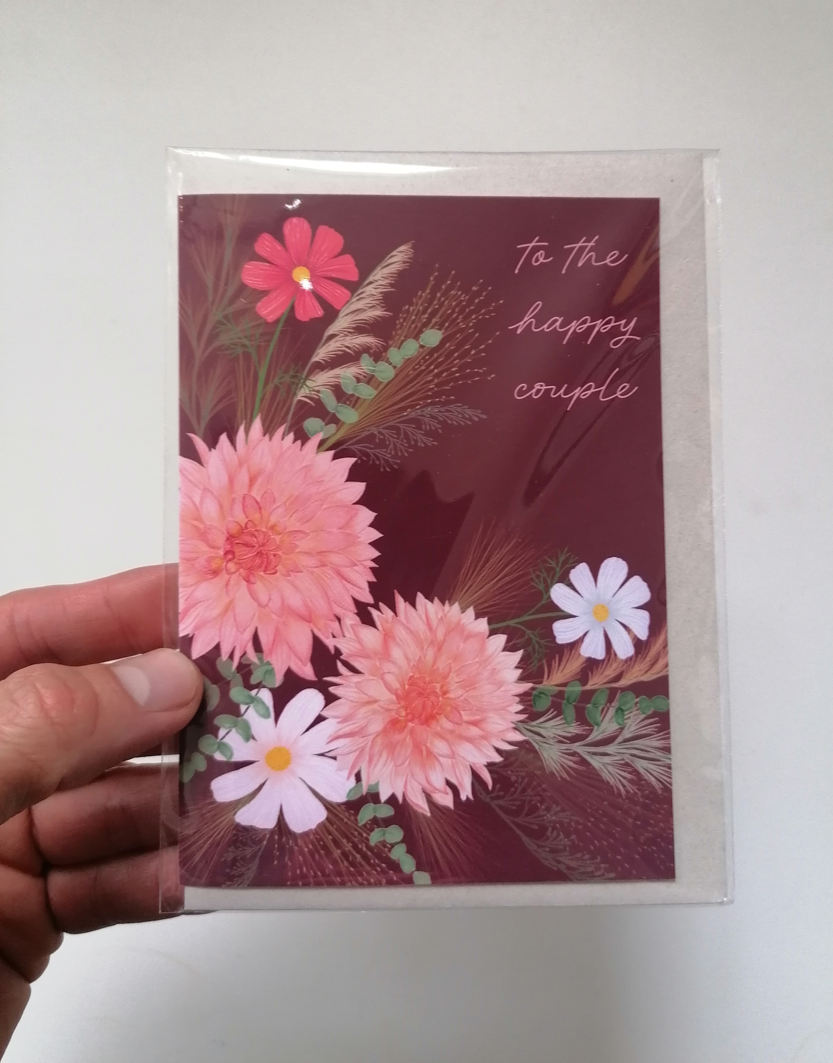 A6 Greeting Card - To The Happy Couple Floral Design (SPDGC148)