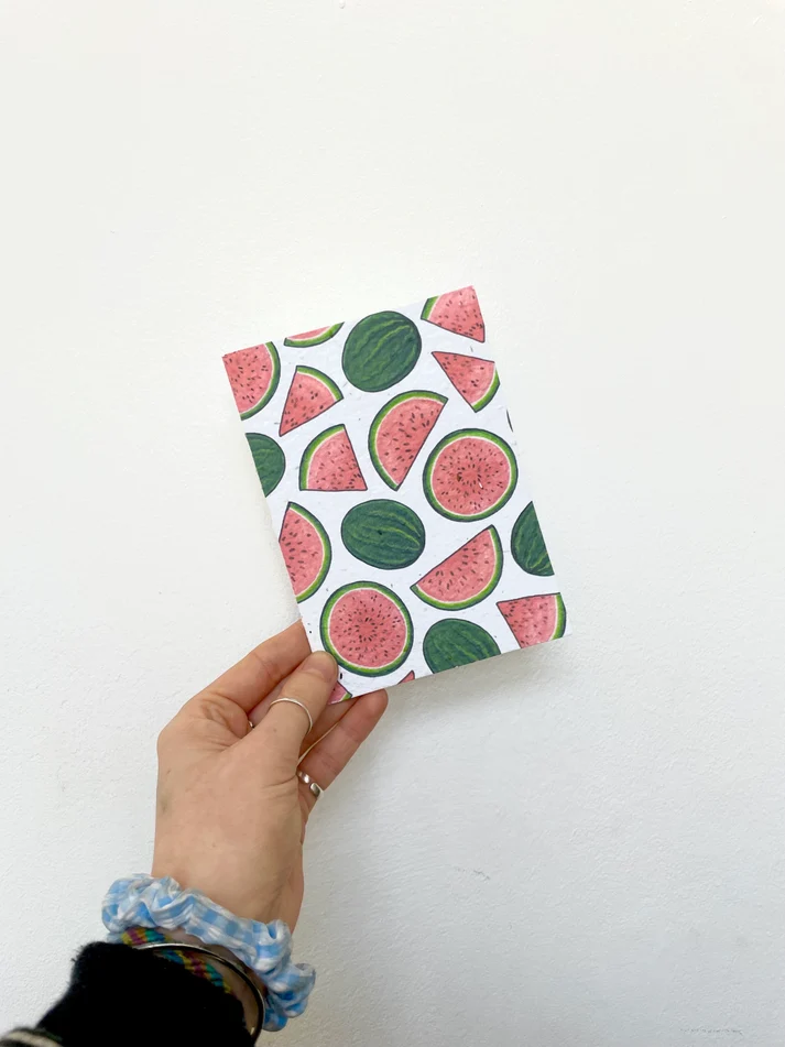 A6 Plantable Greeting Card - Watermelon Design
