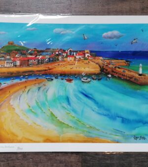 A3 Limited Edition Giclee Print - St Ives Harbour