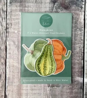 3x Water-Resistant Sticker Pack - Pumpkins (SP-P)