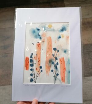 Mounted A5 Limited Edition Giclee Print "Wild Threads"
