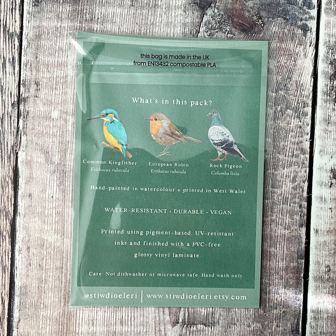 3x Water-Resistant Sticker Pack - British Birds (SP-BB) - Image 2