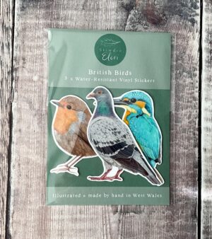 3x Water-Resistant Sticker Pack - British Birds (SP-BB)