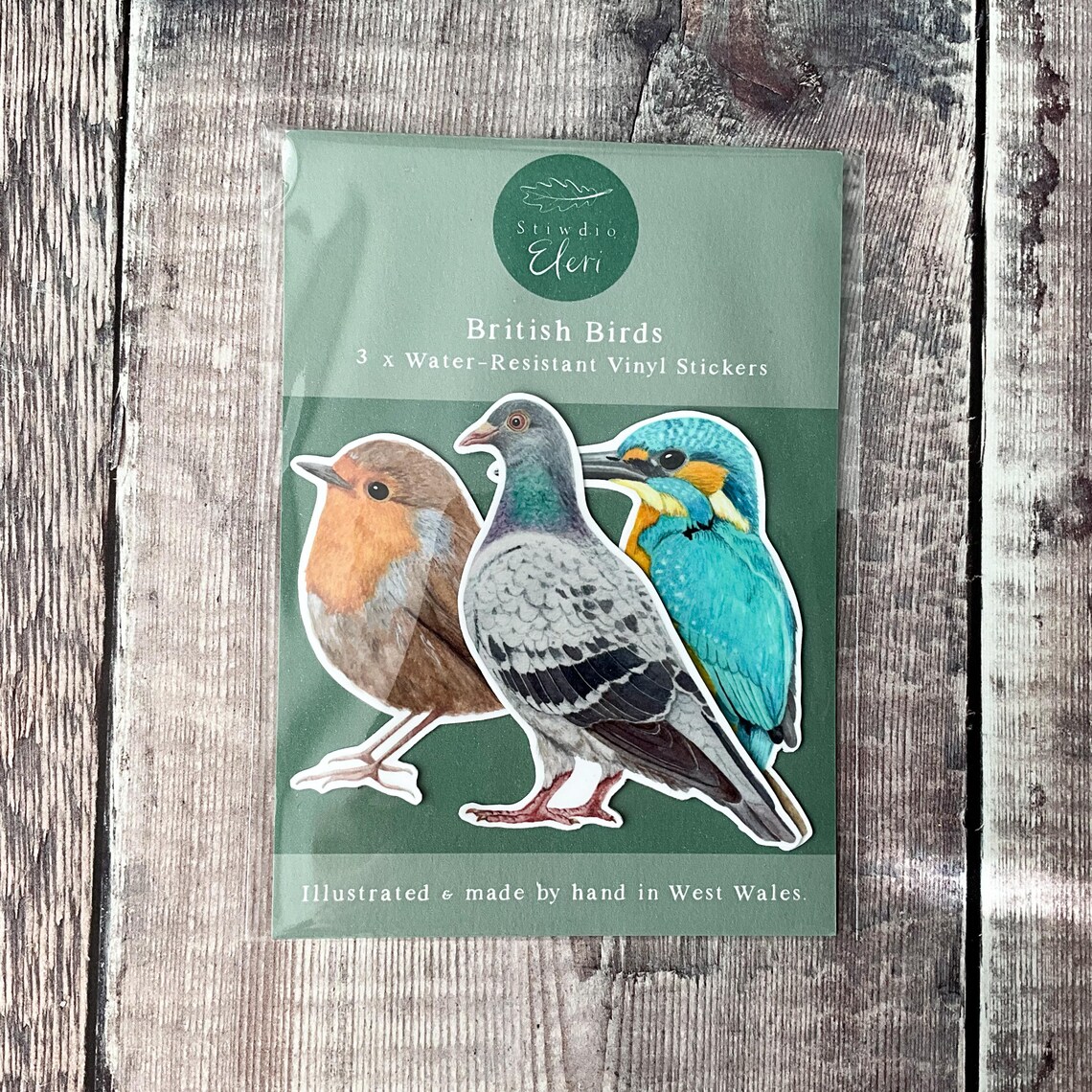 3x Water-Resistant Sticker Pack - British Birds (SP-BB)